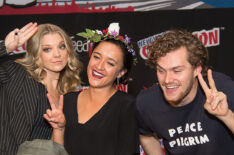 Natalie Dormer, Keisha Castle-Hughes, and Finn Jones attend Game of Thrones: A Panel of Ice and Fire during New York Comic-Con Day