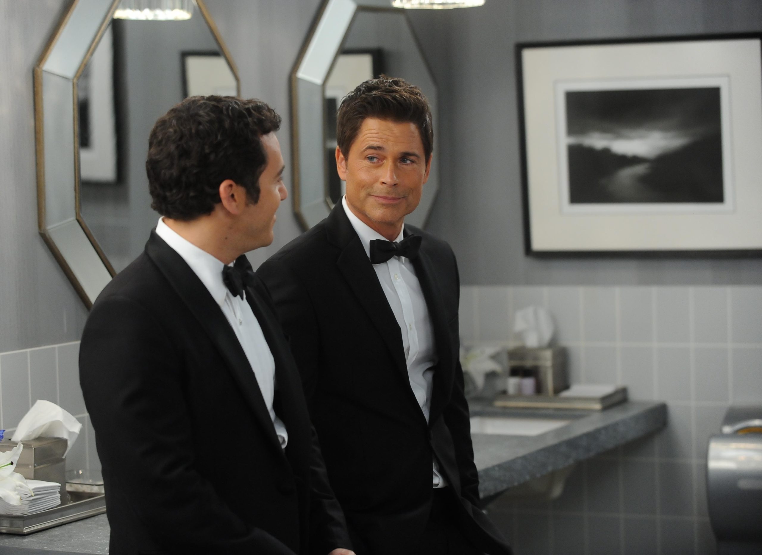 Fred Savage and Rob Lowe in The Grinder - 'Little Michard No More'