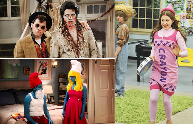 TV Characters in Halloween Costumes