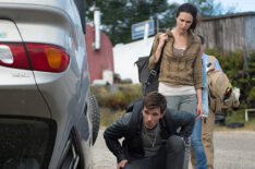 Lucas Bryant as Nathan Wuornos, Laura Mennell as Dr. Erin Reid in Haven - 'Power'