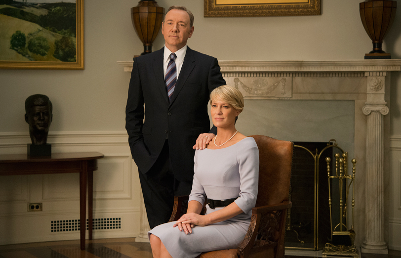 Kevin Spacey and Robin Wright in House of Cards