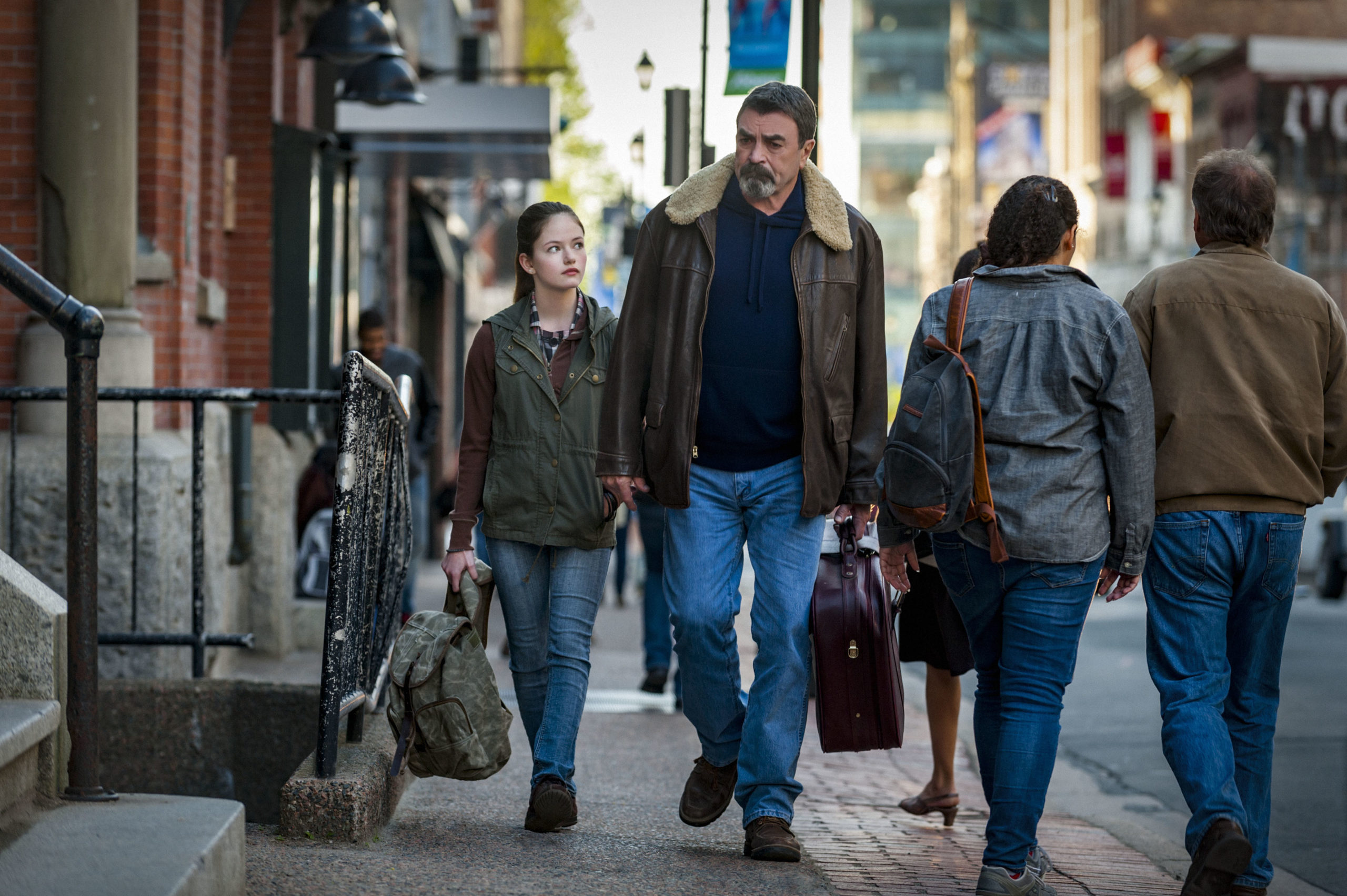 Mackenzie Foy and Tom Selleck in Jesse Stone: Lost In Paradise