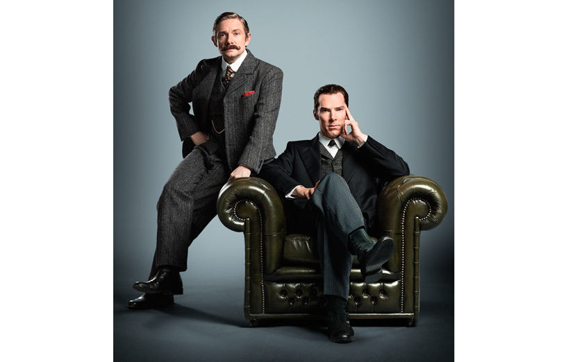 Benedict Cumberbatch and Martin Freeman in Sherlock Holmes