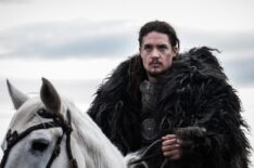 Alexander Dreymon on horseback as Uhtred - The Last Kingdom - Season 1, Episode 1