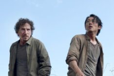 Michael Traynor as Nicholas and Steven Yeun as Glenn in The Walking Dead