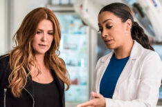 Unforgettable - Detective Carrie Wells (Poppy Montgomery) meets new medical examiner Delina Michaels (Alani 'La La' Anthony)