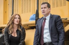 Poppy Montgomery and Dylan Walsh in Unforgettable