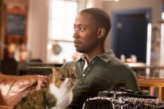 Ferguson the Cat and Lamorne Morris in New Girl