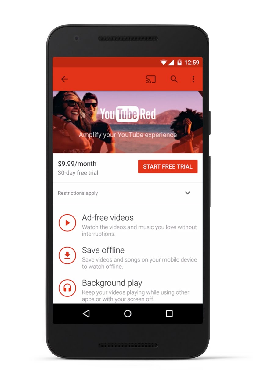 YouTube Unveils New Ad-Free Subscription Service ...