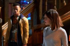 Doctor Who - Season 9, Episode 10 - 'Face The Raven' - Joivan Wade as Rigsy and Jenna Coleman as Clara Oswald