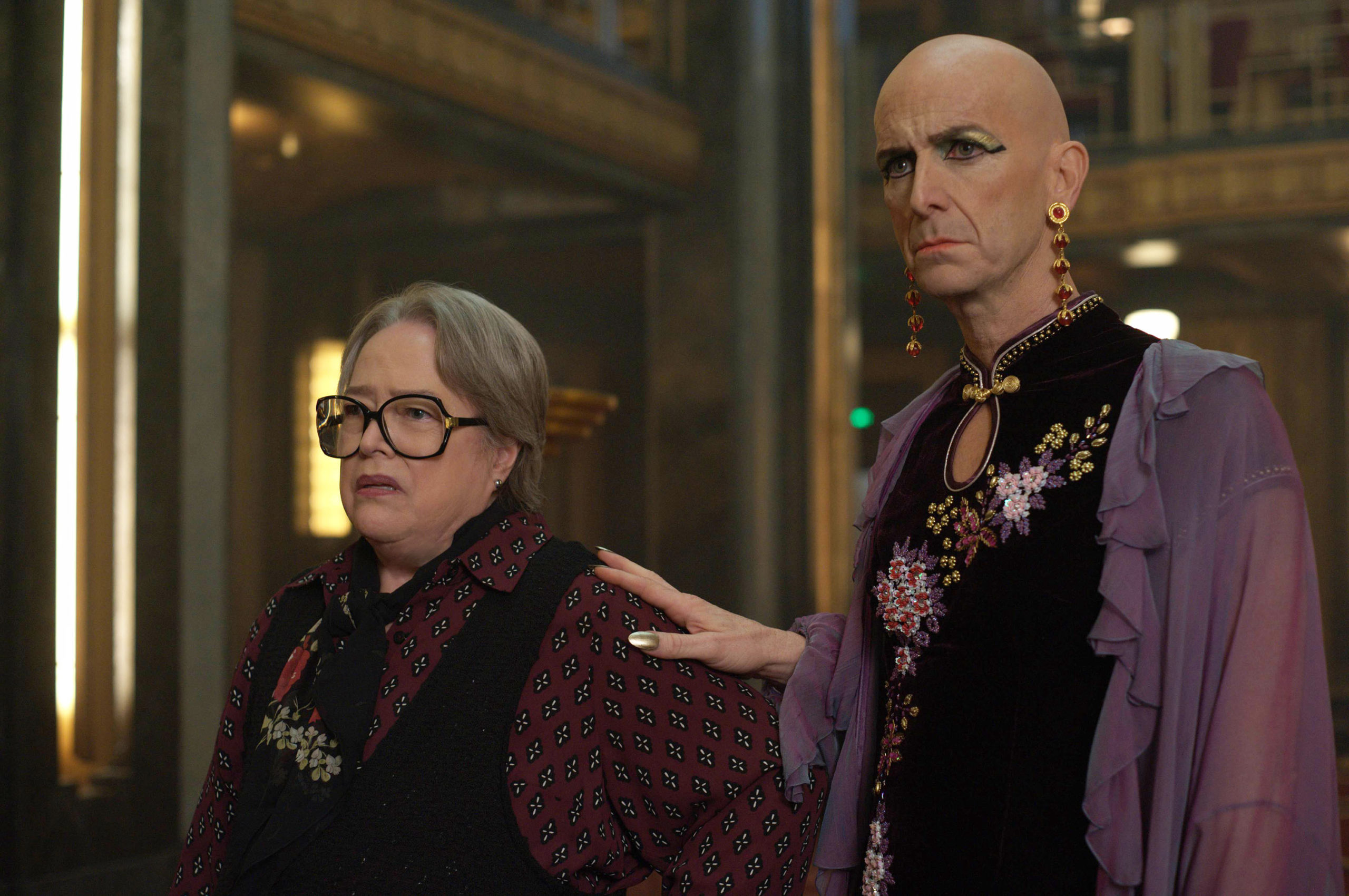 American Horror Story: Hotel - Kathy Bates as Iris and Denis O'Hare as Liz Taylor