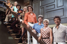 The Brady Bunch - Mike Brady (Robert Reed), an architect with three sons, married Carol (Florence Henderson), a widow with three daughters. Their children were, from bottom: Greg (Barry Williams), Marcia (Maureen McCormack), Peter (Christopher Knight), Jan (Eve Plumb), Bobby (Mike Lookinland) and Cindy (Susan Olsen). Alice (Ann B. Davis) was the family's housekeeper.