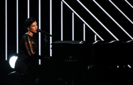 Alicia Keys performs onstage during the 2015 BET Awards