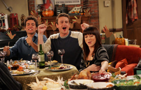 How I Met Your Mother - 'Slapsgiving' - Ted (Josh Radnor), Marshall (Jason Segel), and Lily (Alyson Hannigan)