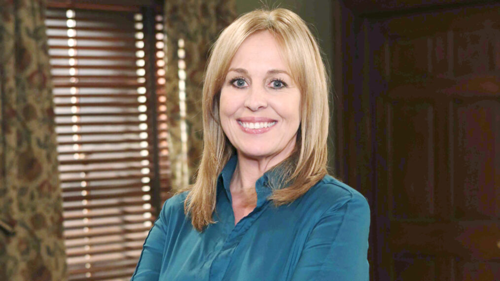 Genie Francis on the 'General Hospital' set