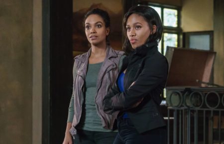 Lyndie Greenwood and Nicole Beharie in Sleepy Hollow