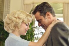 Kelli Garner (as Marilyn Monroe), Jeffrey Dean Morgan (as Joe DiMaggio) in The Secret Life of Marilyn Monroe