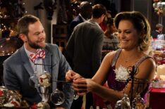 Aaron Ashmore and Larisa Oleynik in Wish Upon a Christmas