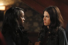 Aja Naomi King and Karla Souza in How to Get Away With Murder