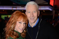 Kathy Griffin and Anderson Cooper at Dick Clark's New Year's Rockin' Eve with Ryan Seacrest 2013