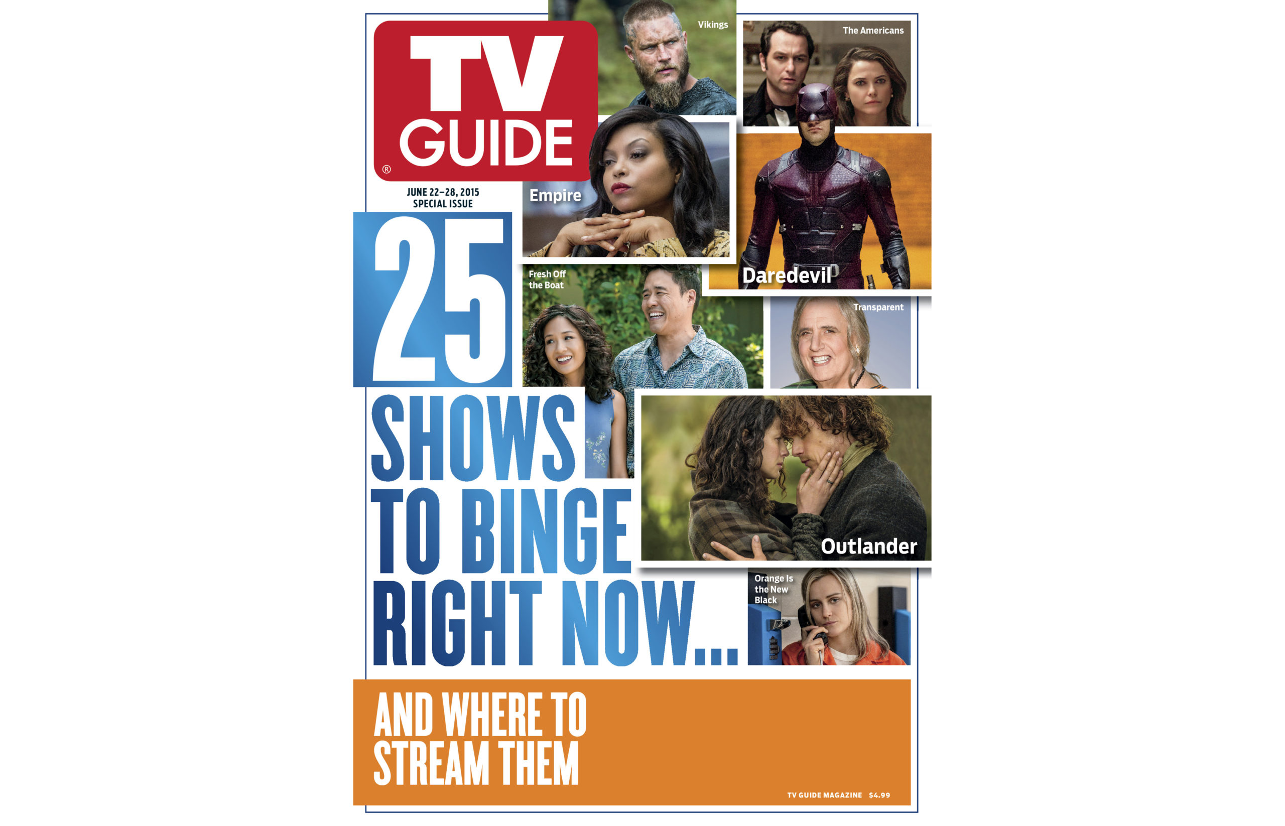 TV Guide Magazine, June, 2015