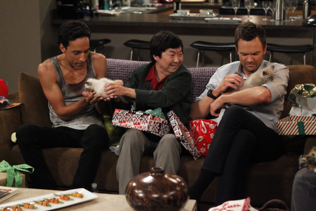 Community - Season 4 - Danny Pudi, Ken Jeong, and Joel McHale