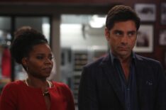 Kelly Jenrette and John Stamos in the 'Sexy Guardian Angel' episode of Grandfathered