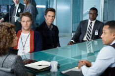 Mary Elizabeth Mastrantonio as SAC Nasreen 'Naz' Pouran, Jake McDorman as Brian Finch, Desmond Harrington as Agent Casey Rooks, Michael Shaw as Agent Mike and Hill Harper as Agent Spelman Boyle in Limitless - 'This is Your Brian On Drugs'