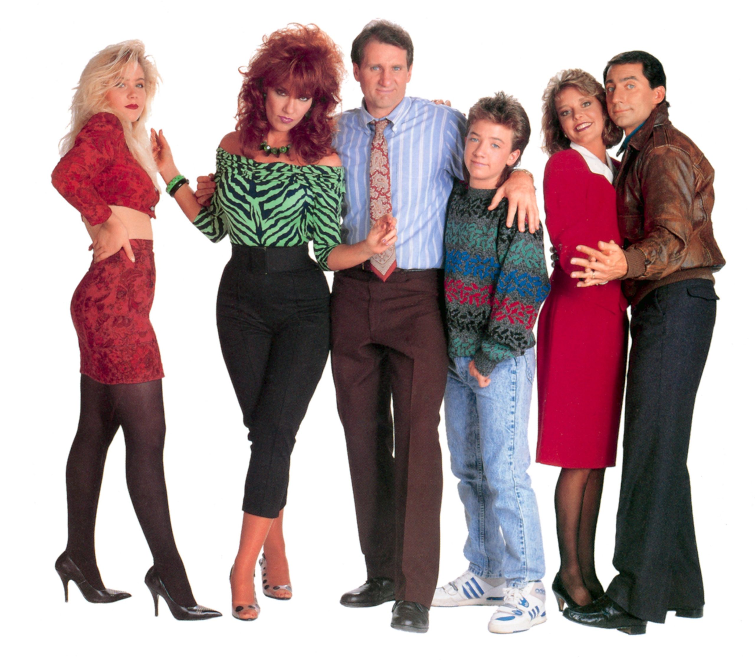 Christina Applegate, Katey Sagal, Ed O'Neill, David Faustino, Amanda Bearse, David Garrison in Married…With Children