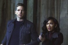Stark Sands and Meagan Good in the 'Fiddler's Neck' episode of Minority Report