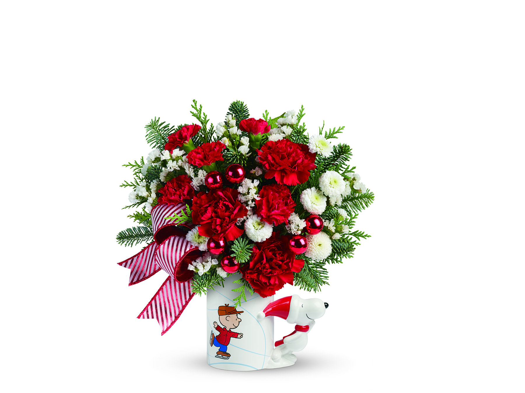 Peanuts Christmas Mug Bouquet