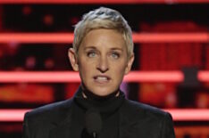 Ellen DeGeneres on stage during the 2016 People's Choice Awards