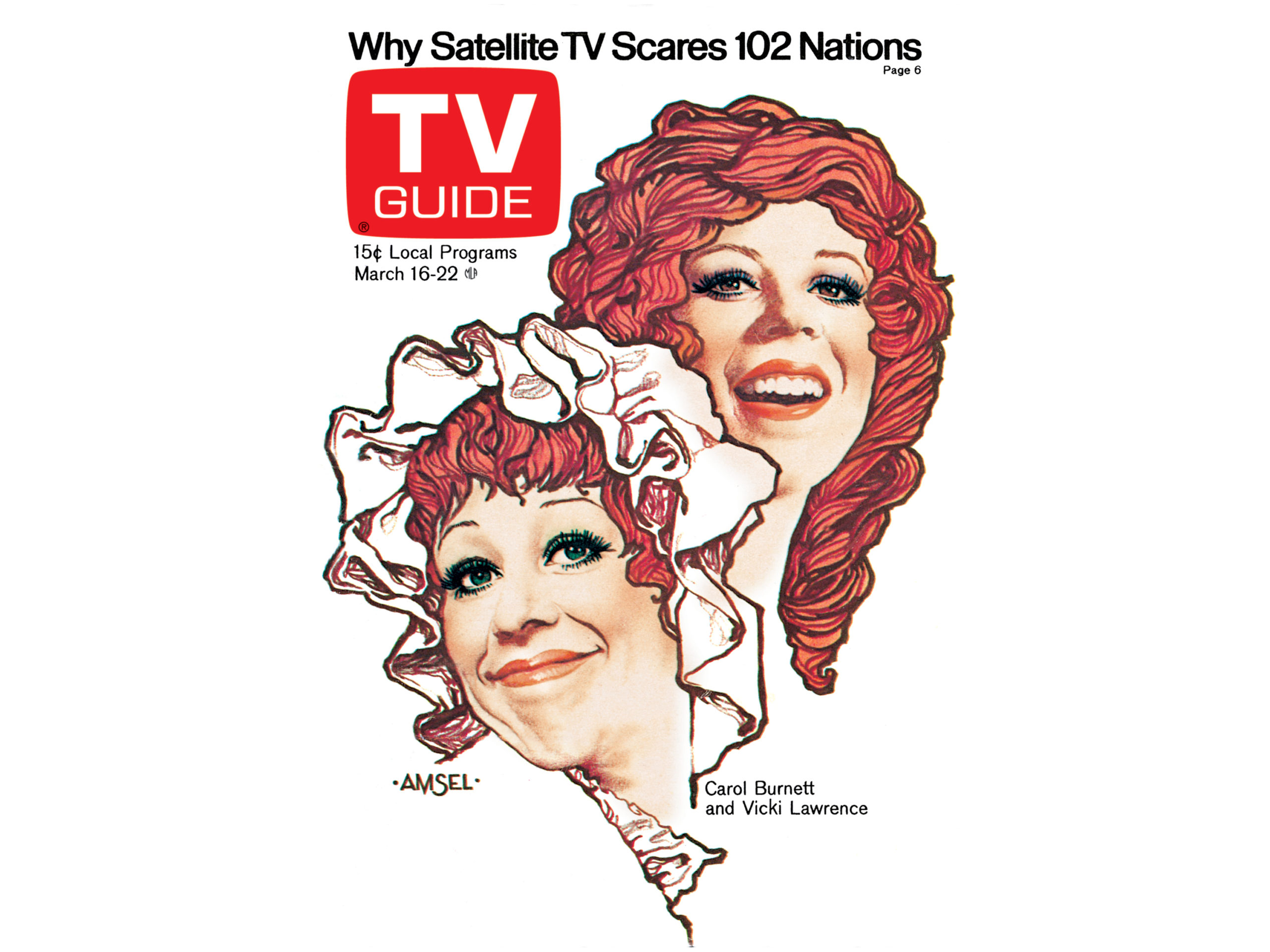 TV Guide Cover - Carol Burnett and VIcki Lawrence