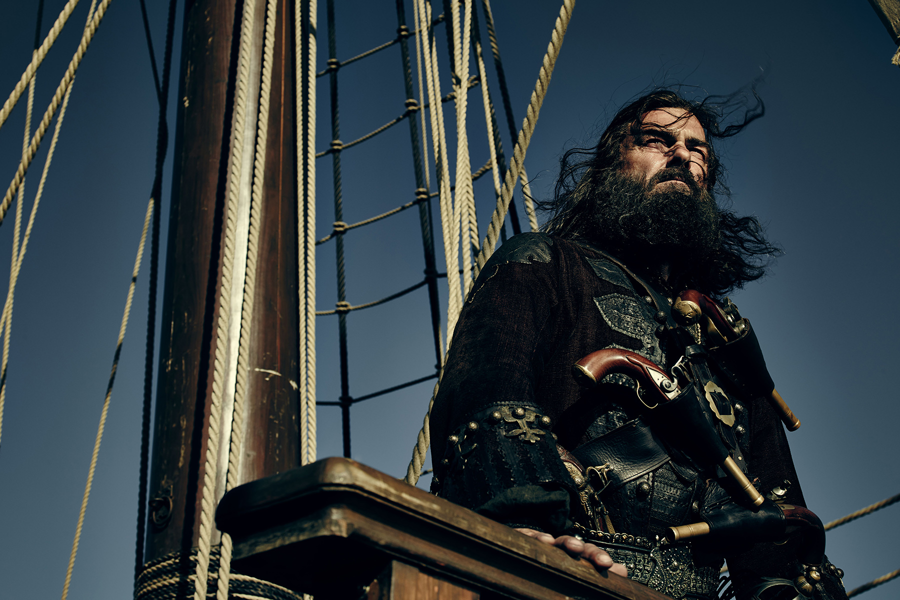 Ray Stevenson as Blackbeard 'Edward Teach' in Black Sails - Season 3