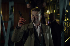 Brendan Coyle Holding A Gun