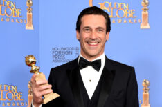 Jon Hamm, winner of the award for Best Performance by an Actor In A Television Series - Drama for 'Mad Men'