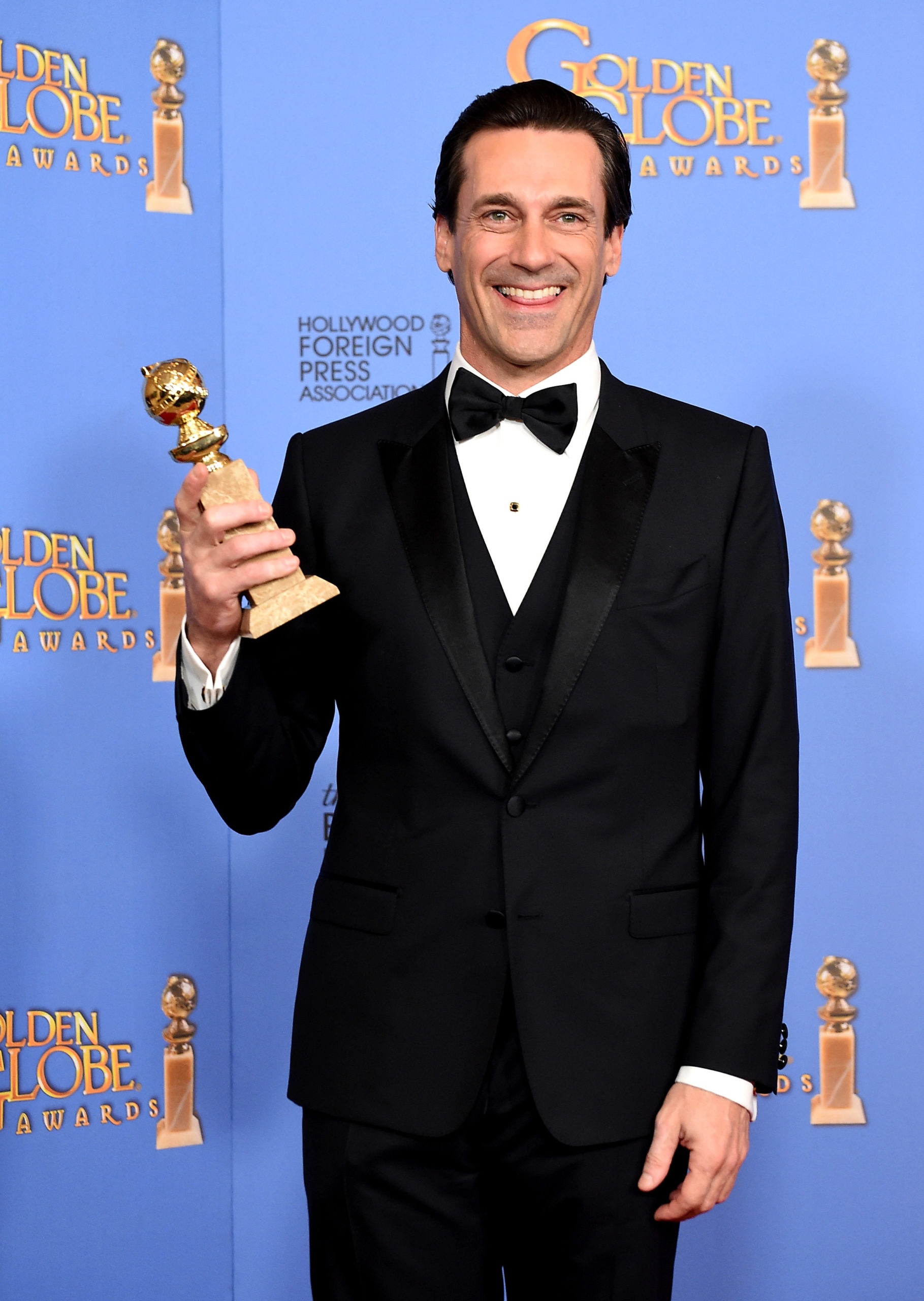 Jon Hamm, winner of the award for Best Performance by an Actor In A Television Series - Drama for 'Mad Men'