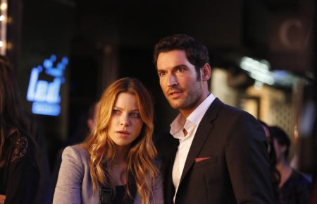 Lauren German and Tom Ellis in the 'Lucifer, Stay. Good Devil' episode of Lucifer