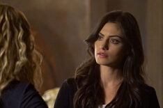 Claire Holt as Rebekah and Phoebe Tonkin as Hayley in The Originals