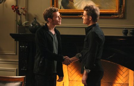 Joseph Morgan as Klaus and Paul Wesley as Stefan in The Vampire Diaries - 'Bringing Out the Dead'