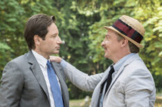 The X-Files - David Duchovny and guest star Rhys Darby