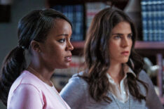 Aja Naomi King and Karla Souza in How to Get Away With Murder
