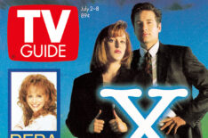 The X-Files on the cover of TV Guide Magazine in July 1994 - Gillian Anderson and David Duchovny