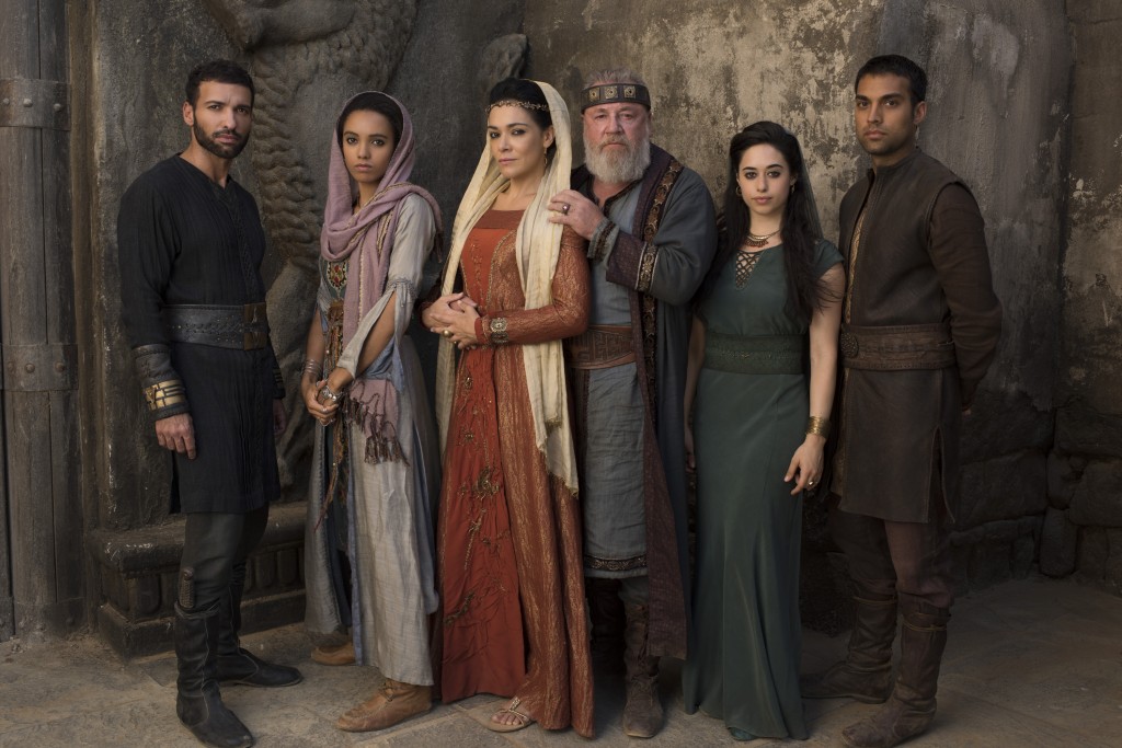 Haaz Sleiman as Jonathan, Maisie Richardson-Sellers as Michal, Simone Kessell as Queen Ahinoam, Ray Winstone as King Saul, Jeanine Mason as Merav, James Floyd as Ishbaal, of Kings and Prophets