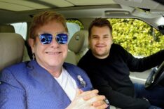Elton John and James Corden in Carpool Karaoke