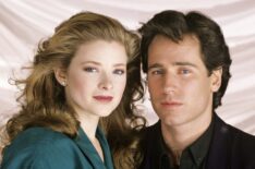 Cady McClain as Dixie and Michael E. Knight as Tad in All My Children