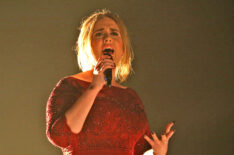 Adele performs at the 58th Annual Grammy Awards