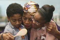 Miles Brown, Jenifer Lewis, and Marsai Martin on Black-ish