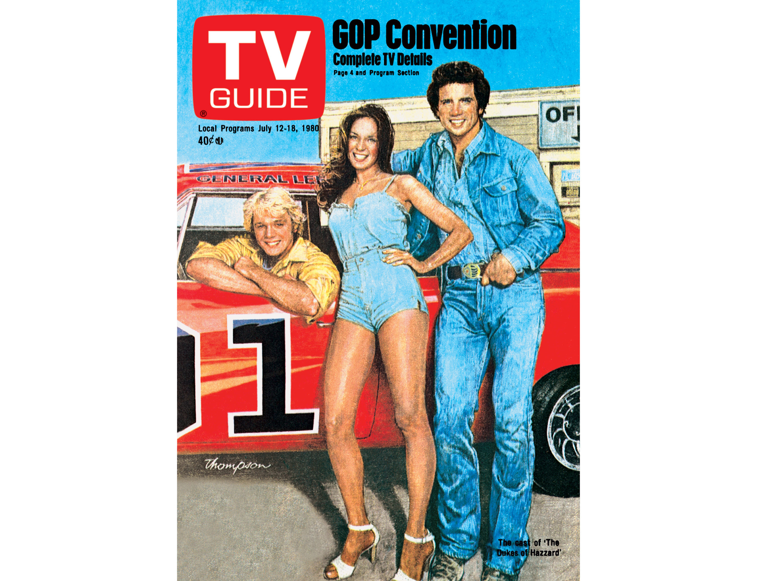 The Dukes of Hazzard on the cover of TV Guide - July 12, 1980