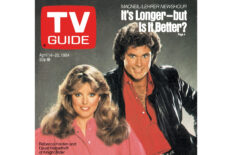 Rebecca Holden and David Hasselhoff of Knight Rider on the cover of TV Guide Magazine